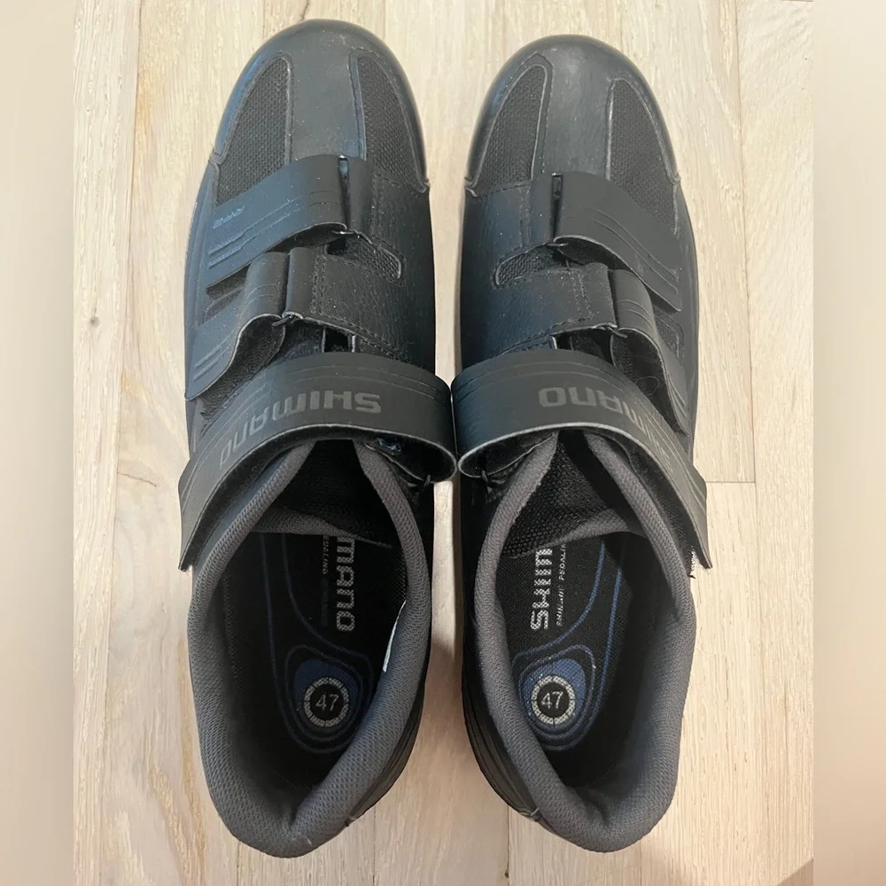 Shimano Black Velcro Men’s Cycling Bike Shoes Size 47 US 12